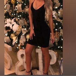 Fashion Nova Black Dress Size Medium